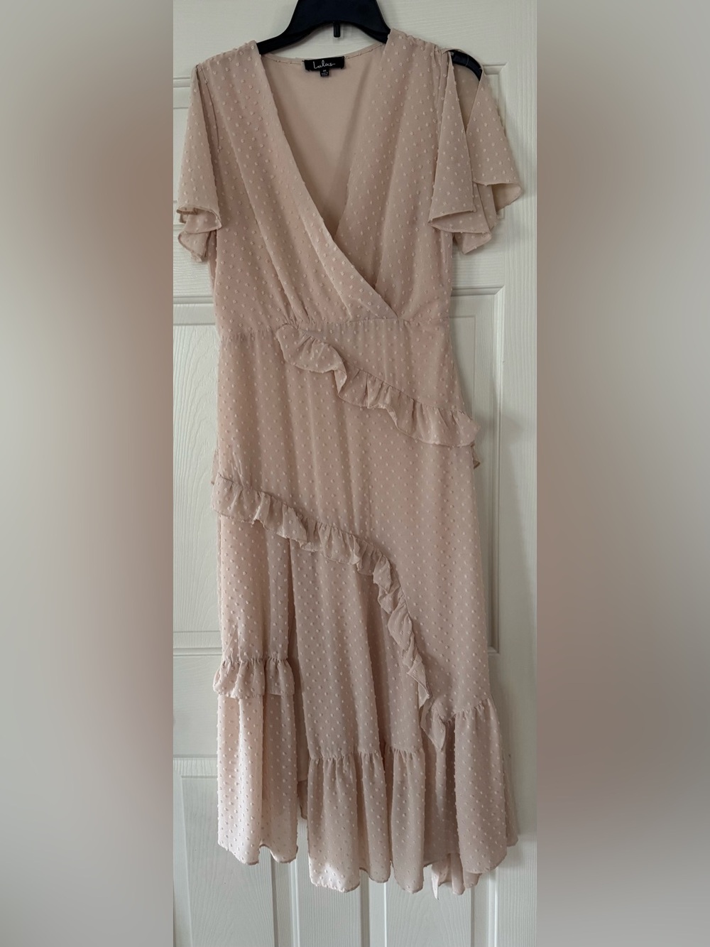 Lulu's Ruffle Wrap Midi Dress size medium